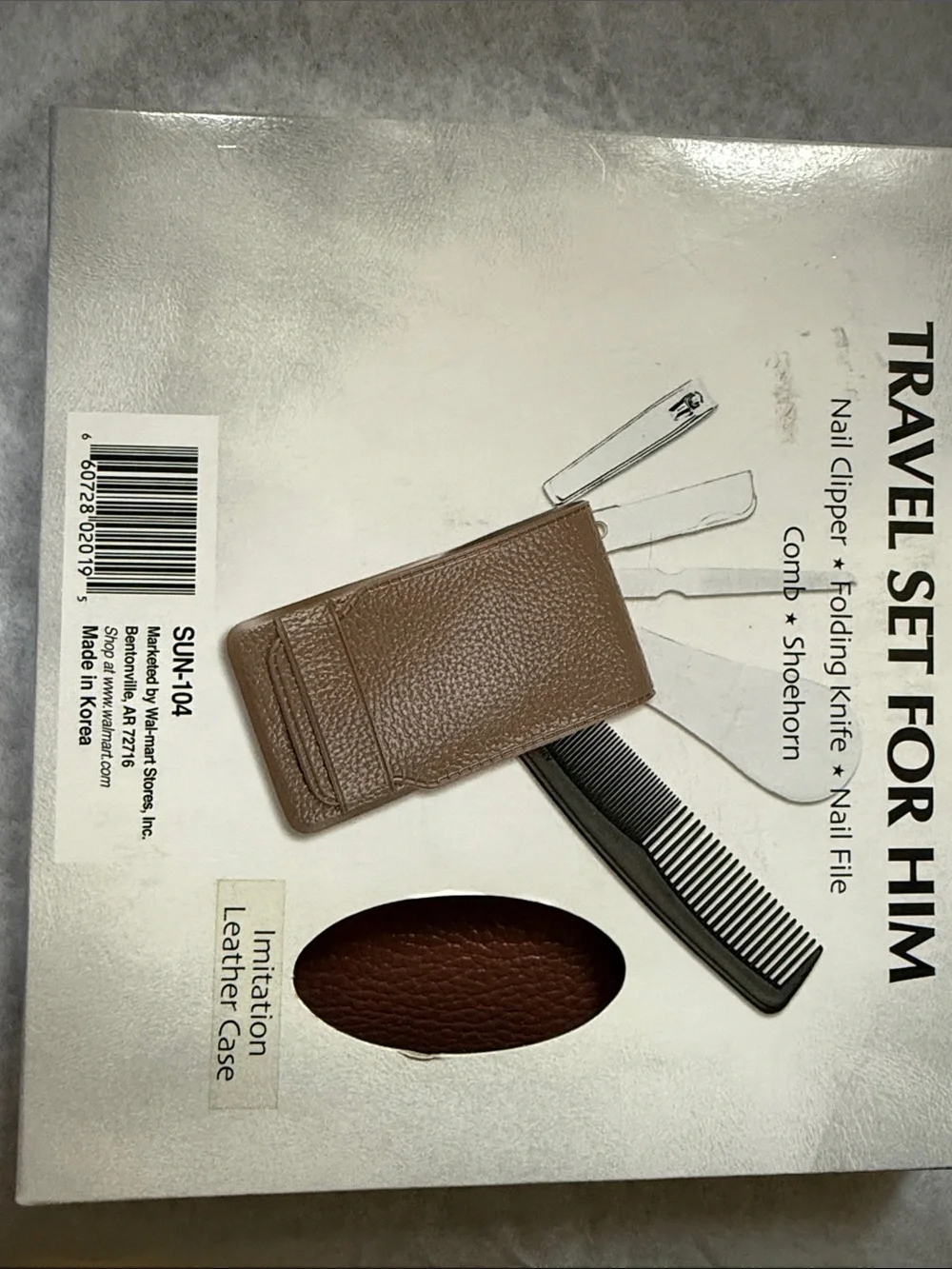 New in box Men's Travel Grooming Kit. Has never been removed.